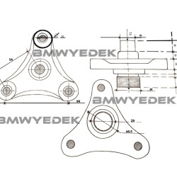 BMW Shaft End Flange F10 26107633480