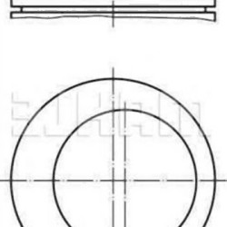 BMW E30 E34 1.8 M40 Before 09 1991 Piston Ring 0.50 Set 11251709976 MAHLE