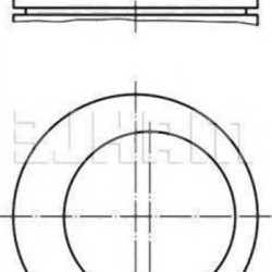 BMW E30 E34 1.8 M40 Piston Std Tool 11251709973 MAHLE