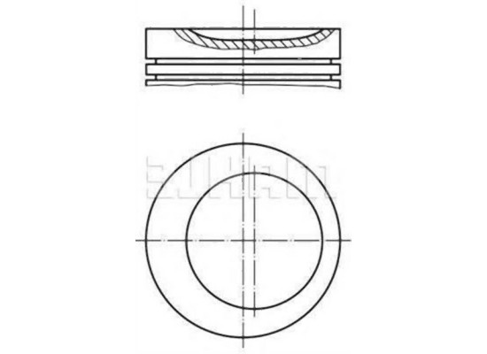 BMW E30 E34 1.8 M40 Piston Std Tool 11251709973 MAHLE