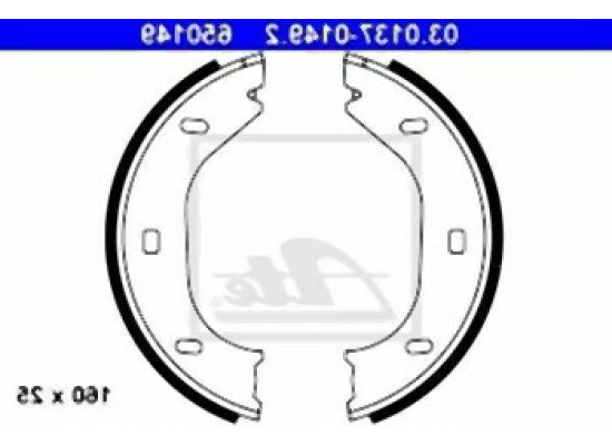 BMW E30 Hand Brake Pad 34411159467 ATE