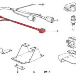 BMW E30 M10 Distributor Cable 12141714000