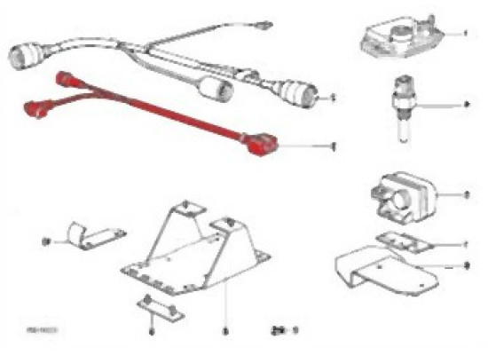 BMW E30 M10 Distributor Cable 12141714000