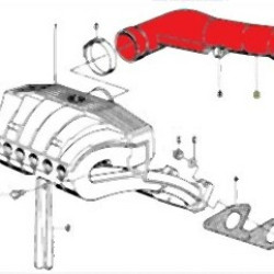 BMW E30 M21 Manifold Hose 11612240871