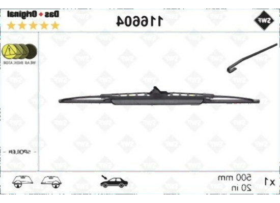 BMW E30 Wiper One Side 61611387678 SWF