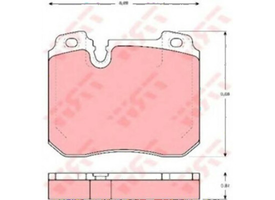 BMW E32 750 M70 Front Brake Pads 34111160710 TRW