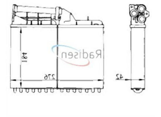 BMW E34 Pre-09 1991 Heating Radiator 64111384725 COOLTEC