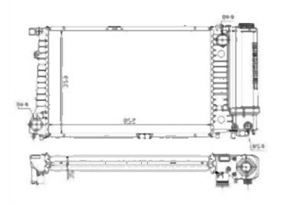 BMW E34 520 M50 Radiator 17111723941 RADISEN