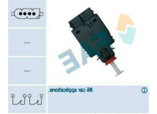 BMW E34 E36 Z3 Brake Switch 4 Plug 61318360417 FAE