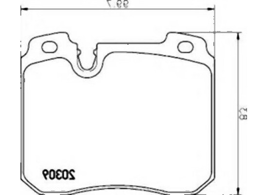 BMW E32 750 M70 Front Brake Pads 34111160710 TEXTAR