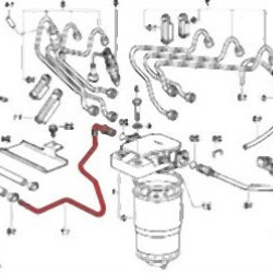 BMW E34 M51 Diesel Filter Hose 13532244454