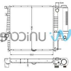 BMW E34 Radiator 17111737763 UNICORE