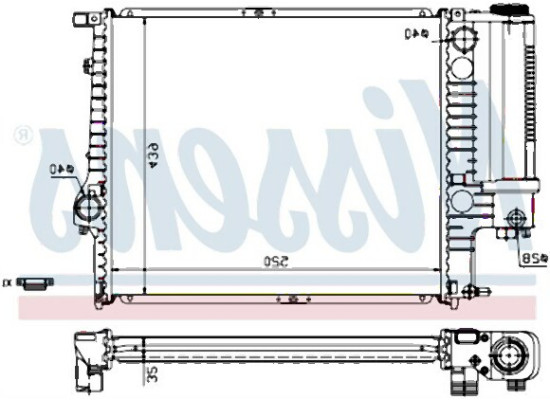 BMW E34 Radiator 17111737763 NISSENS