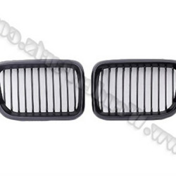 BMW E36 After 09 1996 Matte Black Grille Set 51138195151