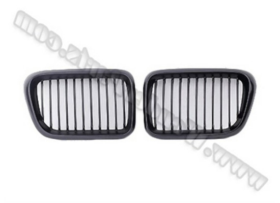 BMW E36 After 09 1996 Matte Black Grille Set 51138195151