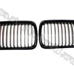 BMW E36 After 09 1996 Gloss Black Grille Set 51138195151