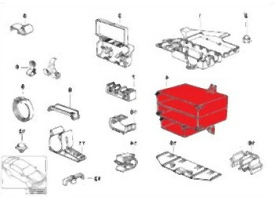 BMW E36 Module Holder 61138353298