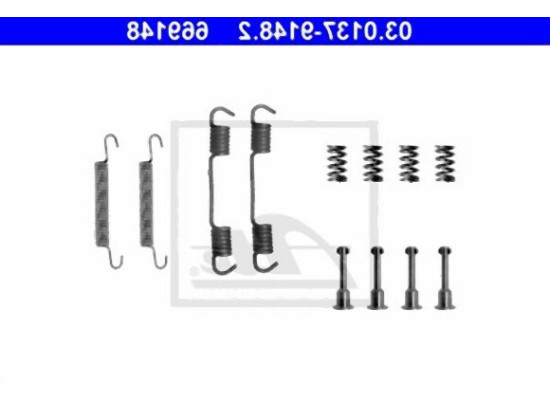 BMW E36 Z3 Hand Brake Pad Repair Kit 34419064274 ATE