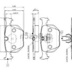 BMW E38 E39 M5 E46 E53 E83 Rear Brake Pads 34216761248