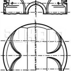 BMW E46 E81 E87 E90 N40 N42 N45 N45N N46 Piston 0.50 Piece 11257562453 MAHLE