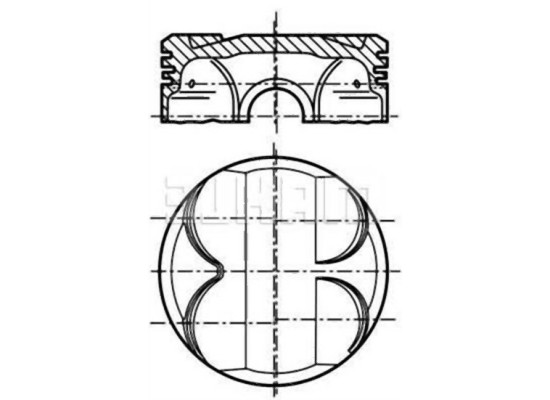 BMW E46 E81 E87 E90 N40 N42 N45 N45N N46 Piston 0.50 Piece 11257562453 MAHLE