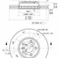 BMW E53 E83 Front Brake Disc Set 34116859679 BREMBO