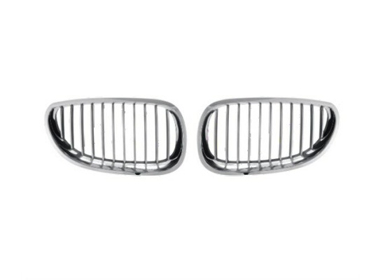 BMW E60 E61 Before 09 2005 Chrome Grill Set 51137065701