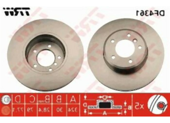 BMW E60 E61 E63 E64 Front Brake Disc Air Tool 34116864906 TRW