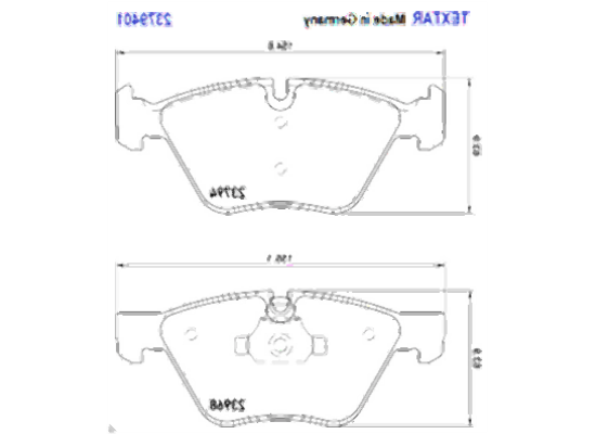 BMW Front Brake Pads for E60 E61 E84 E89 E90 E91 E92 E93 34116763617 TEXTR