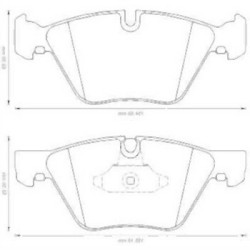 BMW E60 E61 E84 E89 E90 E91 E92 E93 Front Brake Pads 34116763617 JURID