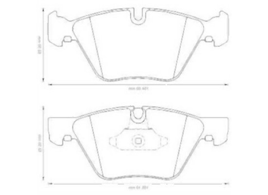 BMW E60 E61 E84 E89 E90 E91 E92 E93 Front Brake Pads 34116763617 JURID