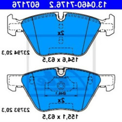 BMW E60 E61 E84 E89 E90 E91 E92 E93 Front Brake Pads 34116763617 ATE