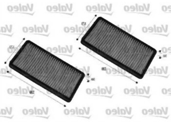 BMW E65 E66 Air Conditioning Filter Carbon 2 Pack 64119272643 VALEO