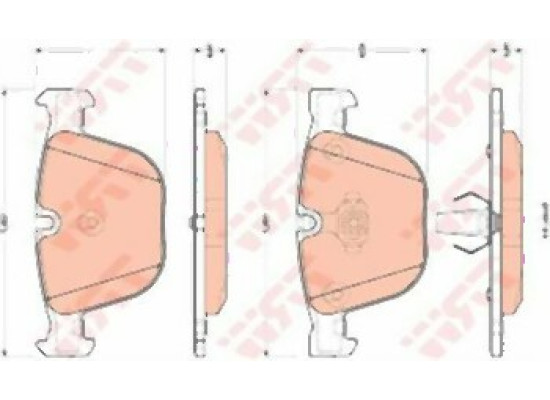 BMW E70 E71 F15 F16 M Sport Rear Brake Pads 34216794879 TRW