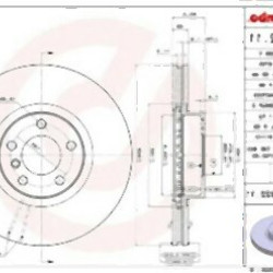 BMW E70 E71 F15 F16 Front Brake Disc Set 34116793244 BREMBO