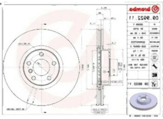 BMW E70 E71 F15 F16 Front Brake Disc Set 34116793244 BREMBO