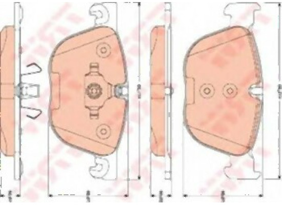 BMW E70 E71 F15 Front Brake Pads 34116852253 TRW