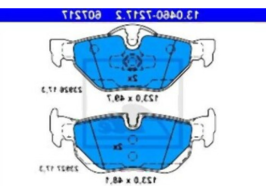 BMW E81 E82 E84 E87 E88 E90 E91 E92 E93 Rear Brake Pads 34216774692 ATE