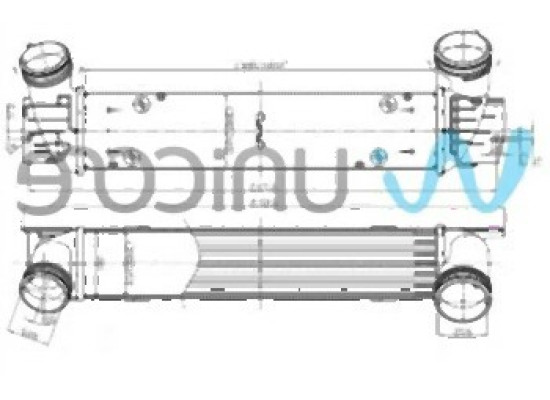 BMW E81 E82 E84 E87 E88 E90 E91 E92 E93 N47 N47N Turbo Radiator 17517798788 UNICORE