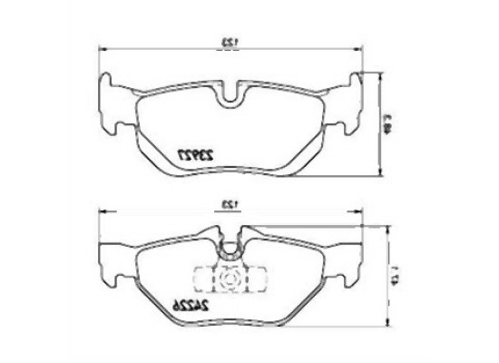 BMW E81 E82 E84 E87 E88 E90 E91 E92 E93 Rear Brake Pads 34216774692 TEXTAR