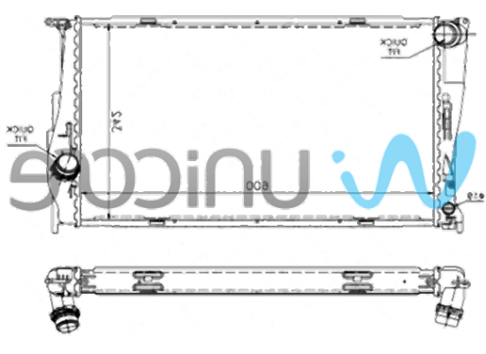 BMW E81 E82 E84 E87 E88 E90 E91 E92 E93 N47 N47N Radiator 17117788903 UNICORE