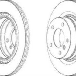 BMW E81 E87 E90 E91 E92 E93 Rear Brake Disc Air Kit 34216855007 FERODO