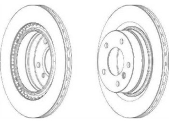 BMW E81 E87 E90 E91 E92 E93 Rear Brake Disc Air Kit 34216855007 FERODO