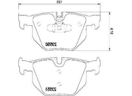 BMW E84 E90 E91 E92 E93 Before 03 2007 Rear Brake Pads 34216791938 TEXTAR