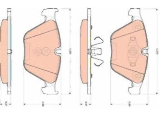 BMW E84 E90 E91 E92 E93 Front Brake Pads 34116780711 TRW