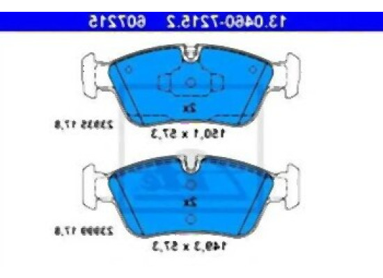 BMW E87 E90 Front Brake Pads 34116769951 ATE