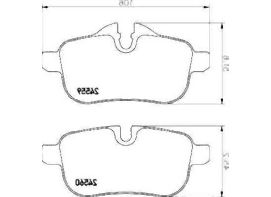 BMW E89 Rear Brake Pads 34216788275 TEXTAR