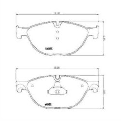 BMW F01 F02 F07 F10 F11 F12 F13 Front Brake Pads 34116851269 TEXTAR