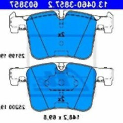 BMW F20 F21 F22 F23 F25 F26 F30 F31 F32 F33 F34 F36 Front Brake Pads 34106859181 ATE