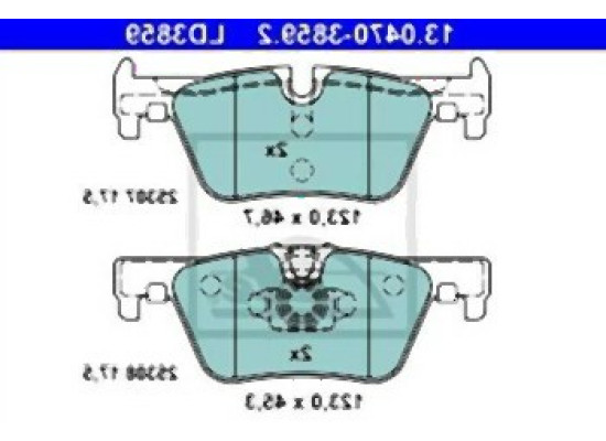 BMW Rear Brake Pad Ceramic 34216850569 ATE